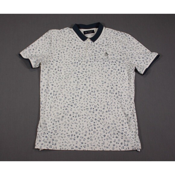 Original Penguin Other - Original Penguin Men’s Golf Theme Cocktails Polo All Over Print Mens Size Medium
